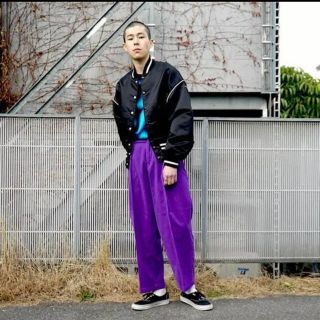 ジエダ(Jieda)のNEON SIGN purple corduroy wide pants(スラックス)