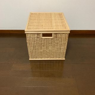 ムジルシリョウヒン(MUJI (無印良品))の無印良品　ブリ材角型バスケット(バスケット/かご)