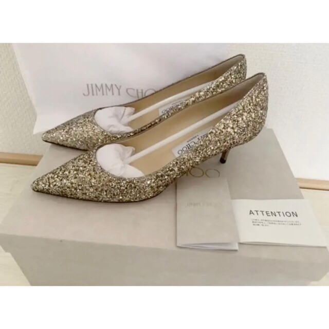 ジミーチュウ　Jimmy Choo グリッターラメデザイン　パンプス　ハイヒールレディース