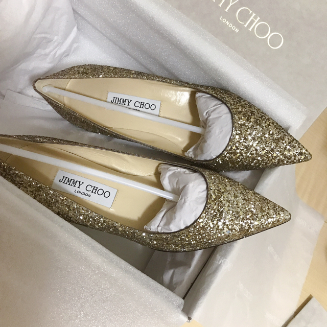 ジミーチュウ　Jimmy Choo グリッターラメデザイン　パンプス　ハイヒール