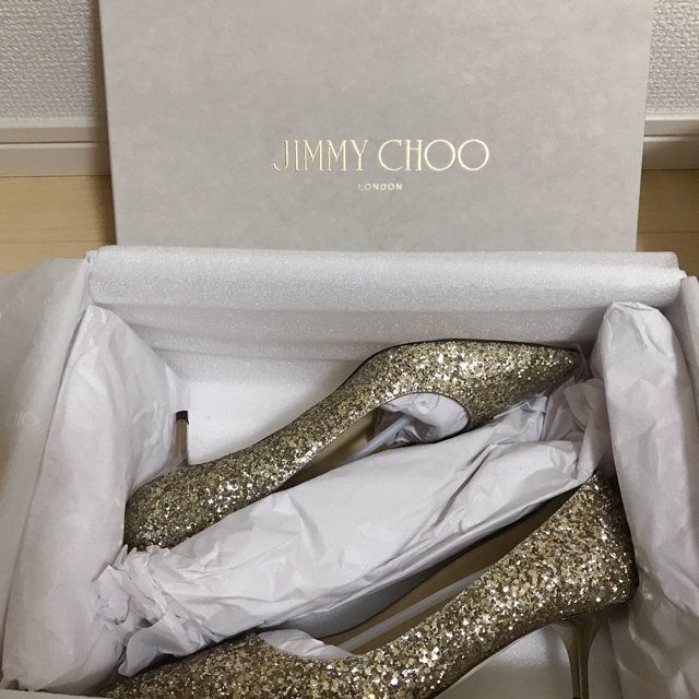 ジミーチュウ　Jimmy Choo グリッターラメデザイン　パンプス　ハイヒール