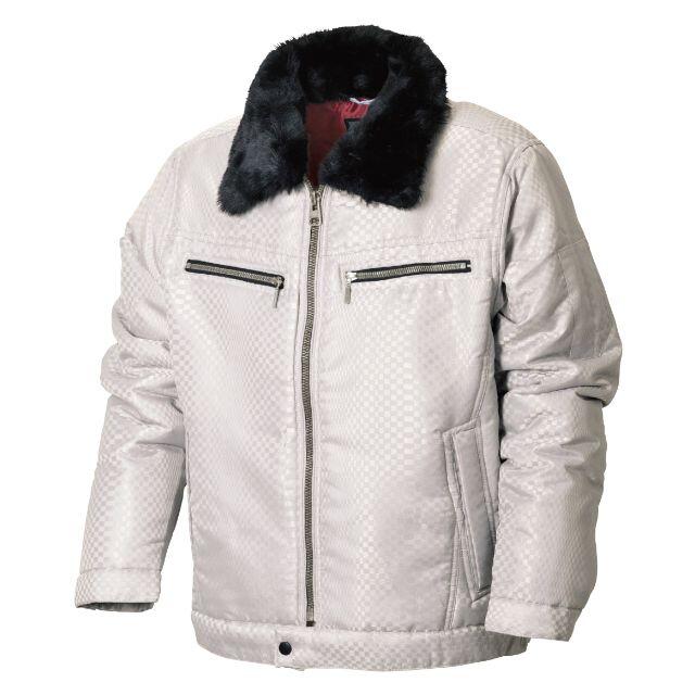No8330 防寒ブルゾン ⑫シルバーM-1着 限り メンズのジャケット/アウター(ライダースジャケット)の商品写真