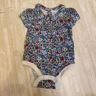 ベビーギャップ(babyGAP)のGAP baby 花柄半袖ロンパース 60cm(ロンパース)