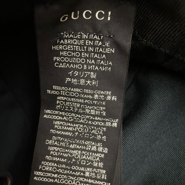 Gucci(グッチ)のGUCCI キャップ 黒 メンズの帽子(キャップ)の商品写真