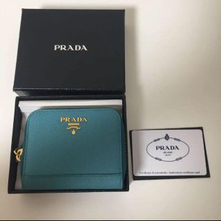 プラダ(PRADA)のプラダ PRADA サフィアーノレザー コインケース トゥ(財布)