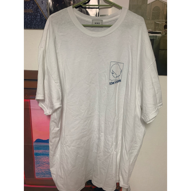 WHO'S WHO gallery(フーズフーギャラリー)のWeb限定 東京ガール ビッグシルエットラインロゴ半袖Tシャツ メンズのトップス(Tシャツ/カットソー(半袖/袖なし))の商品写真