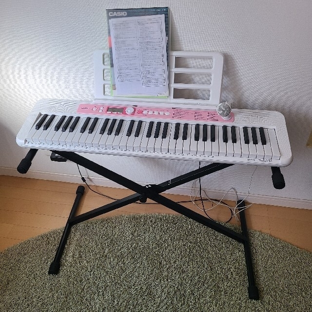CASIO(カシオ)のCASIO LK-312 光ナビゲーションキーボード スタンド付き 楽器の鍵盤楽器(キーボード/シンセサイザー)の商品写真