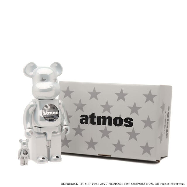 BE@RBRICK atmos WHITE CHROME Ver.100%400