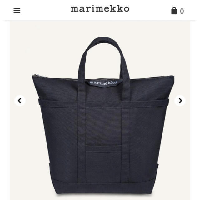 marimekko マリメッコ　ビッグ　トートバッグ　ブラック 2