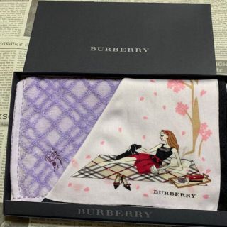 バーバリー(BURBERRY)のバーバリー　ハンカチセット桜④(ハンカチ)