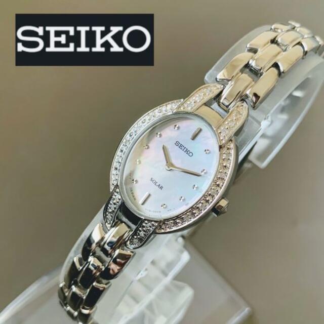 SEIKO(セイコー)の【新品】ダイヤモンド24石★SEIKO セイコー ソーラー 腕時計 レディース レディースのファッション小物(腕時計)の商品写真