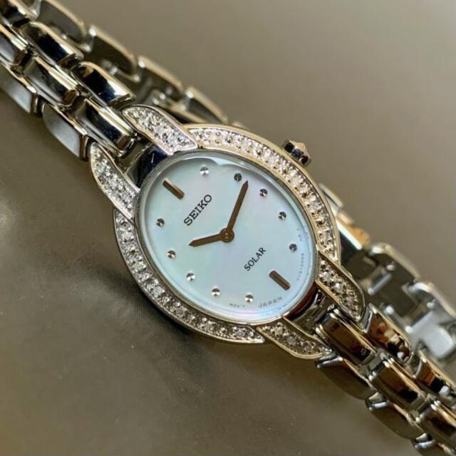 SEIKO(セイコー)の【新品】ダイヤモンド24石★SEIKO セイコー ソーラー 腕時計 レディース レディースのファッション小物(腕時計)の商品写真