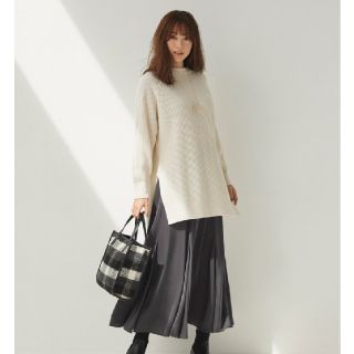 プラステ(PLST)の蛯原友里さん着用✨PLST♥ウールカシミヤブレンドボトルネックチュニックニット。(ニット/セーター)