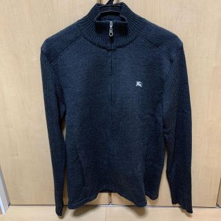 バーバリーブラックレーベル(BURBERRY BLACK LABEL)のBURBERRY BLACK LABEL グレージップアップセーター M(ニット/セーター)