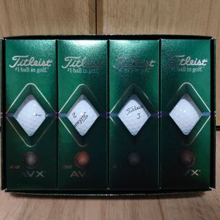 タイトリスト(Titleist)の【新品】タイトリスト ゴルフボール AVX 1ダース 　ホワイト(ゴルフ)