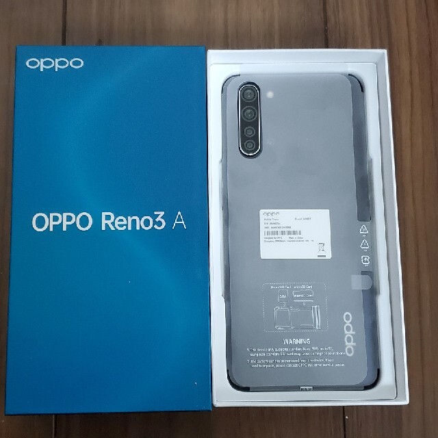 OPPO Reno3 A モバイル版 SIMフリー ブラック　新品未使用