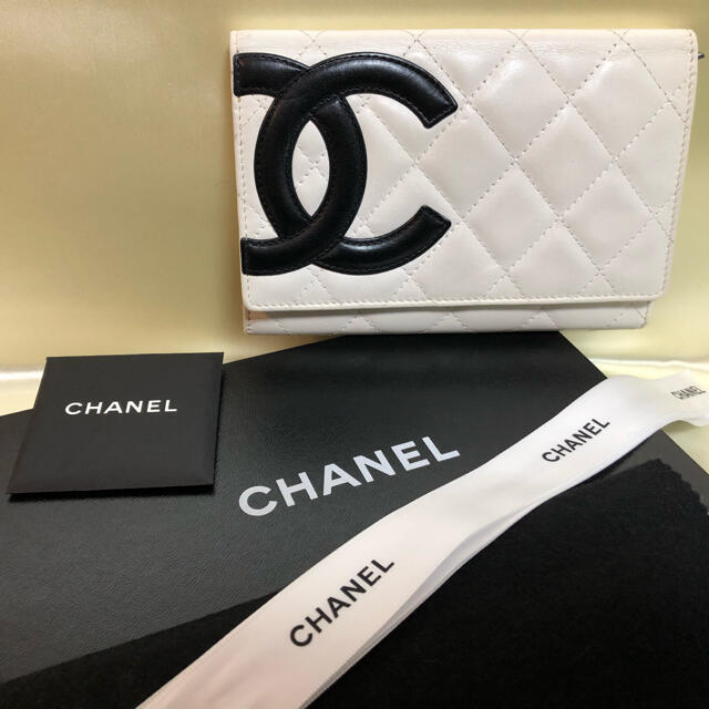 CHANELカンボンラインコンパクト財布