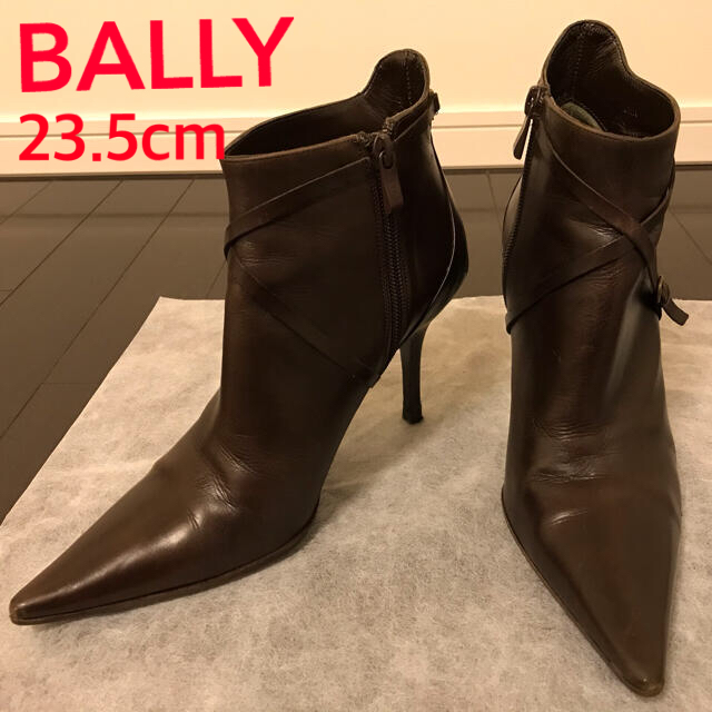 【BALLY】バリー　ショートブーツ　茶色　ブラウン　37EU/36.5US