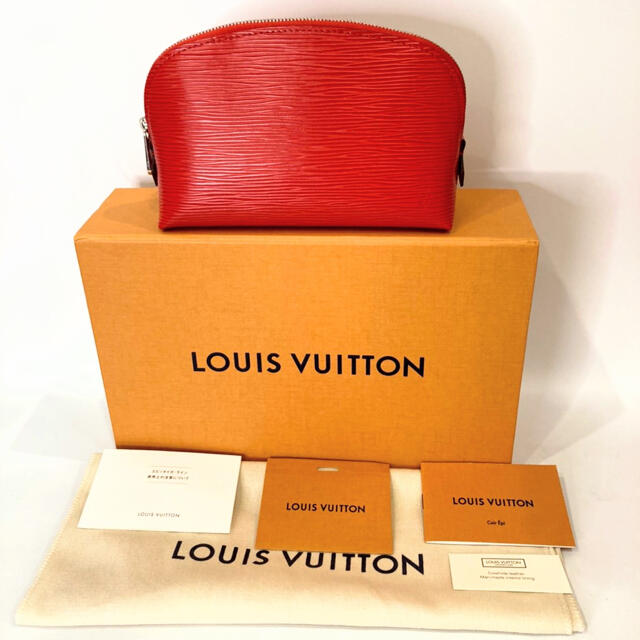 LOUIS VUITTON(ルイヴィトン)の[美品 ルイヴィトン] ポシェットコスメティック エピ コクリコ M41114 レディースのファッション小物(ポーチ)の商品写真