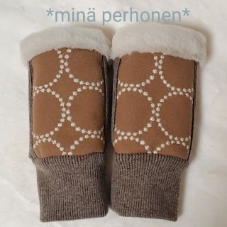 ミナペルホネン(mina perhonen)のハンドウォーマー ハンドメイド ミナペルホネン 手袋(手袋)