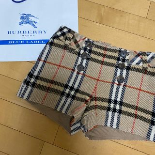 バーバリーブルーレーベル(BURBERRY BLUE LABEL)のBURBERRY BLUE LABEL♡キャメルチェックパンツ(ショートパンツ)