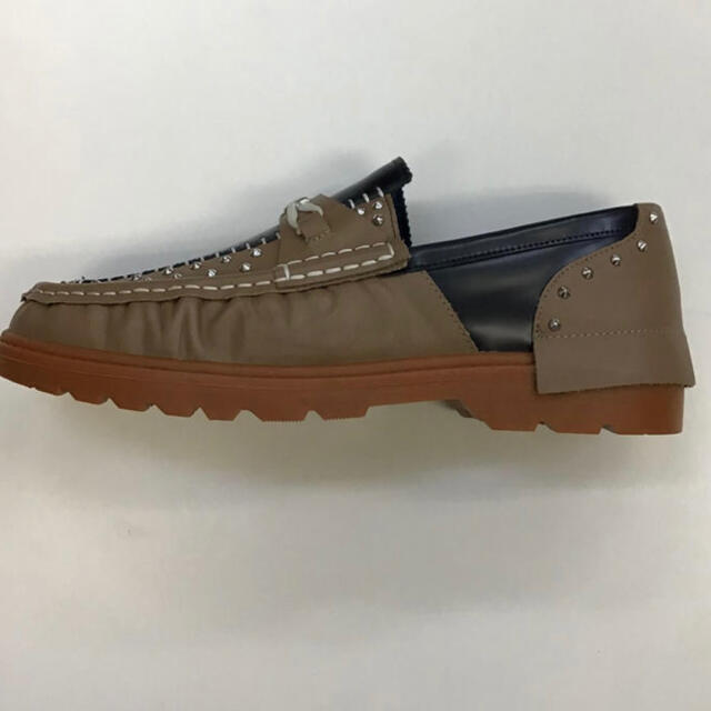 購入正規品 kolor | 21SCM-A01501 | NAVY×BEIGE ローファー メンズ