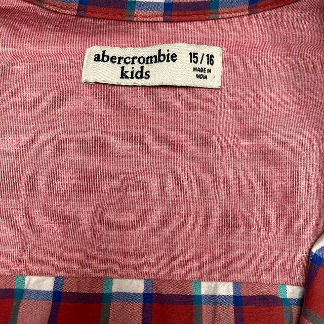 Abercrombie&Fitch(アバクロンビーアンドフィッチ)のアバクロボーイズ 150 160 長袖シャツ キッズ 男の子 チェック キッズ/ベビー/マタニティのキッズ服男の子用(90cm~)(その他)の商品写真