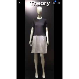 セオリー(theory)のTheory半袖ニットコンビワンピース＆カシミア100%クロップド丈パーカー(ひざ丈ワンピース)