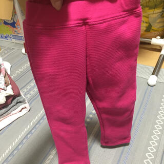 ニシマツヤ(西松屋)の裏起毛　ズボン　パンツ　ピンク　80サイズ(パンツ)