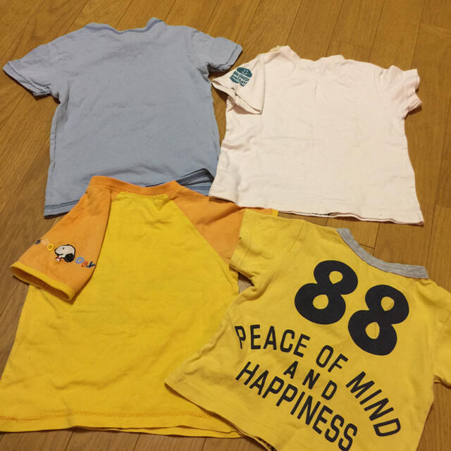 3can4on(サンカンシオン)のTシャツ4点セット 80サイズ  スヌーピー、ベネトンなど キッズ/ベビー/マタニティのベビー服(~85cm)(Ｔシャツ)の商品写真