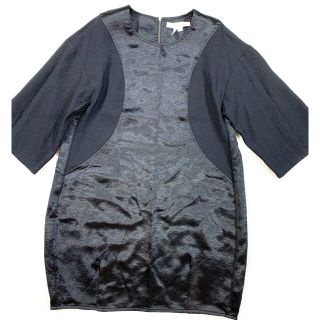 ビーシービージーマックスアズリア(BCBGMAXAZRIA)の【美品】BCBG  コクーンミニワンピース　黒　レディースXXS(ミニワンピース)