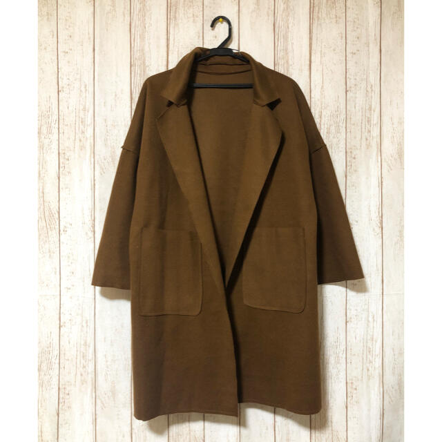 Lochie(ロキエ)のused ブラウン 羽織 コート レディースのジャケット/アウター(ロングコート)の商品写真