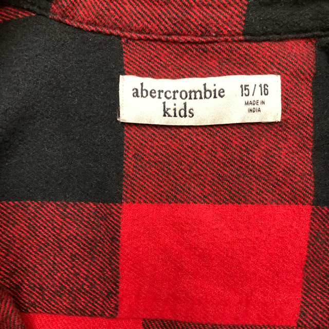 Abercrombie&Fitch(アバクロンビーアンドフィッチ)のAbercrombie kids BOYS 長袖フランネルシャツ チェック150 キッズ/ベビー/マタニティのキッズ服男の子用(90cm~)(その他)の商品写真