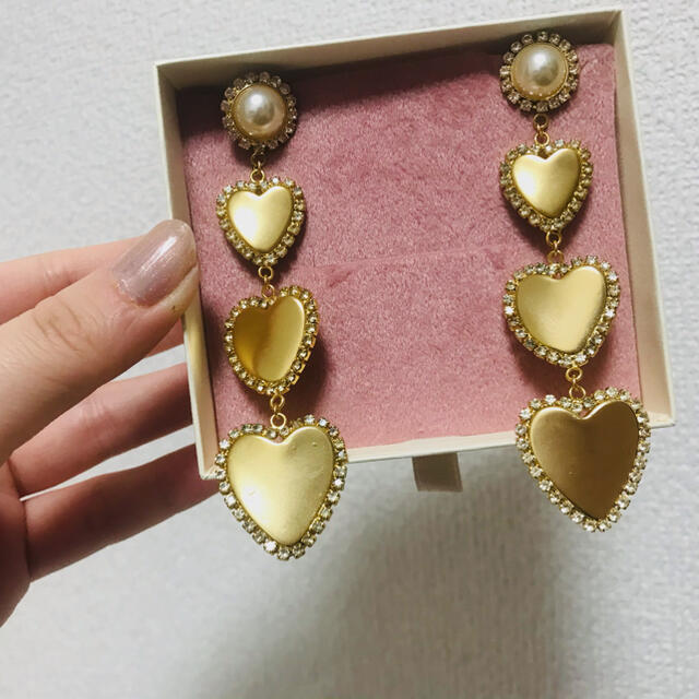 SNIDEL(スナイデル)のnon_non様専用 ♡ heart clip earrings レディースのアクセサリー(イヤリング)の商品写真