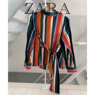 ザラ(ZARA)のZARA❤️カラフルストライプシャツ(シャツ/ブラウス(長袖/七分))