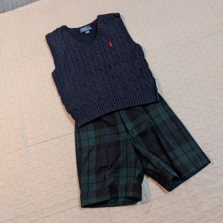 ポロラルフローレン(POLO RALPH LAUREN)のPolo Ralph Lauren ラルフローレン　ベスト　チェックパンツ(ドレス/フォーマル)