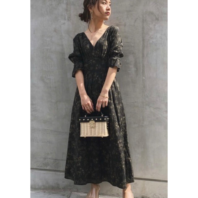 Ameri VINTAGE(アメリヴィンテージ)の♡Ameri VINTAGE♡ Caroline Retro Dress レディースのワンピース(ロングワンピース/マキシワンピース)の商品写真