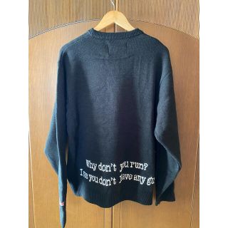 EXAMPLE BB BEAR KNIT SWEATER BLACK【XL】