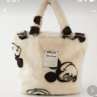 ロデオクラウンズワイドボウル(RODEO CROWNS WIDE BOWL)の（ロデオ　MICKEY) FAUX FUR TOTE(トートバッグ)