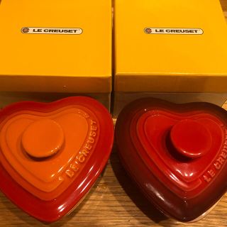 ルクルーゼ(LE CREUSET)のル・クルーゼ　ラムカン　オレンジ　レッド(容器)