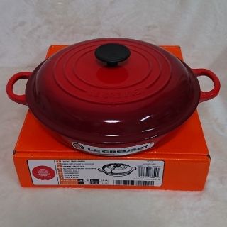 ルクルーゼ(LE CREUSET)のル・クルーゼ 26cm ビュッフェ キャセロール チェリー レッド(鍋/フライパン)