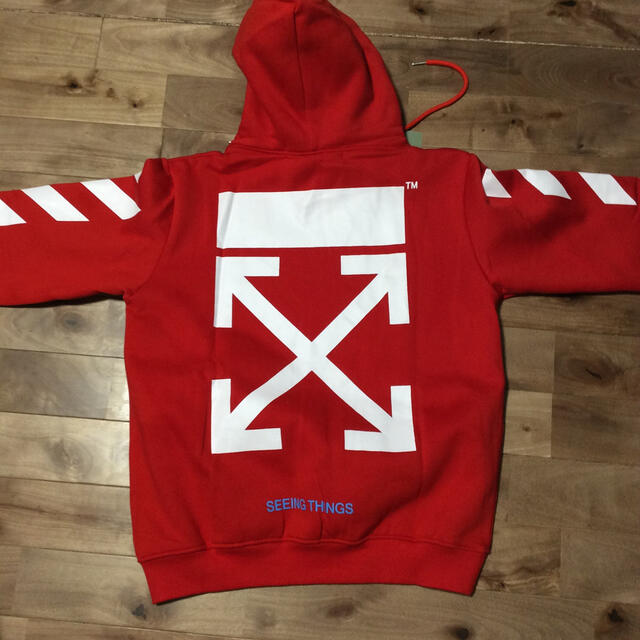 トップス】 OFF-WHITE - OFF-WHITE パーカーの通販 by なな's shop