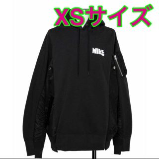 ナイキ(NIKE)のSacai × Nike Hoodie Black XS(パーカー)