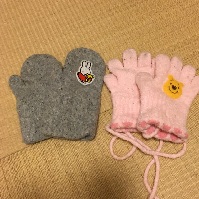 キッズ手袋2セット キッズ/ベビー/マタニティのこども用ファッション小物(手袋)の商品写真