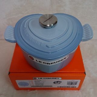 ルクルーゼ(LE CREUSET)のル・クルーゼ ココット ダムール コースタルブルー(鍋/フライパン)