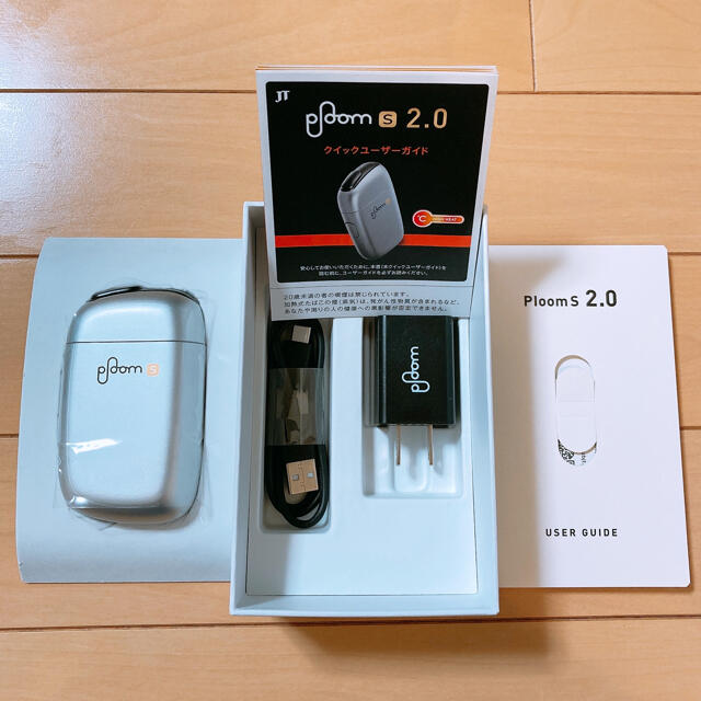 PloomTECH(プルームテック)の美品　Ploom S プルームエス 2.0 スターターキット＜アイスシルバー＞ メンズのファッション小物(タバコグッズ)の商品写真