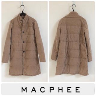 マカフィー(MACPHEE)のトゥモローランド MACPHEE コーデュロイ中綿ダウンコート(ロングコート)