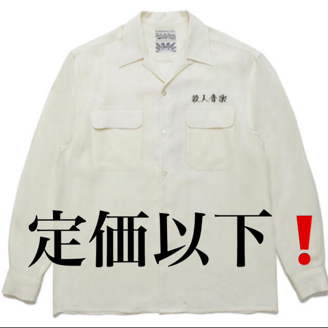 M 白 ワコ マリア × 舐達麻 ロングスリーブシャツ 専門ショップ 51.0