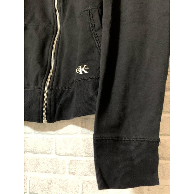 Calvin Klein(カルバンクライン)の【US輸入古着】カルバンクライン　フルジップ　スウェット　トレーナー　L レディースのトップス(トレーナー/スウェット)の商品写真