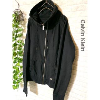 カルバンクライン(Calvin Klein)の【US輸入古着】カルバンクライン　フルジップ　スウェット　トレーナー　L(トレーナー/スウェット)